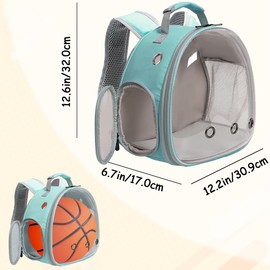 Portable Travel Backpack Habitat for Small Animal, Space Capsule Bubble Window Guinea Pig Bird Bearded Dragon Turtle Carrier Rabbit Squirrel Hamster Cage Breathable Handbag