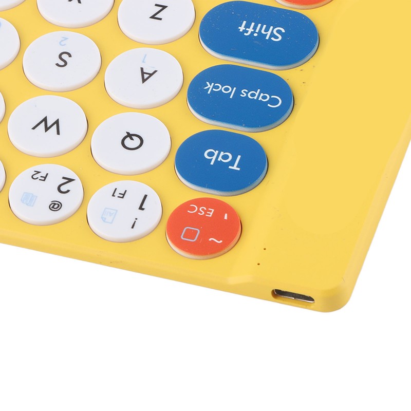 Wireless Keyboard Wireless Foldable Design 65 Keys Quiet Typing Fast