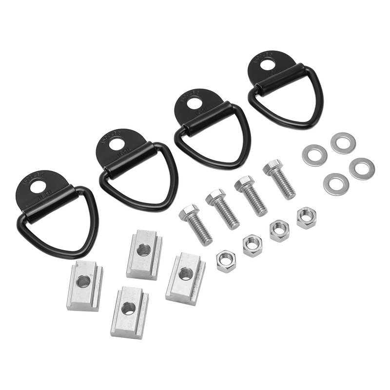 4 Set 3/8in‑16 Thread Bed Deck Rails Cleat T Slot