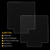36 Pcs 2 mm Acrylic Sheet Clear Cast for LED