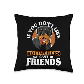 Rottweiler Dog Rottie Throw Pillow