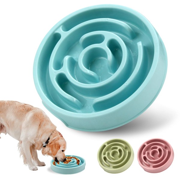 Facdiary Slow Feeder Dog Bowls Puzzle Dog Bowl with Anti-Slip