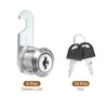 PATIKIL Cabinet Drawer Lock with Keys 5 Pcs 7/9" (20mm)
