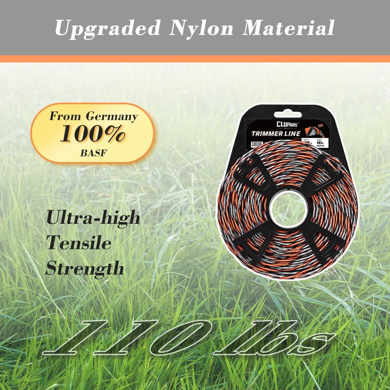 Cluparis 381-Feet Super Heavy Duty Trimmer Line .095-Inch-by-1-Pound Twist Pro