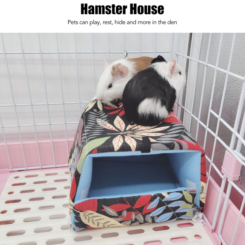 Hamster Nest Breathable Comfortable Removable 4 Seasons Guinea Pig Bed