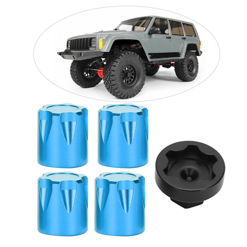 4pcs RC Car Wheel Rim Center Cap M4 Nut Fit