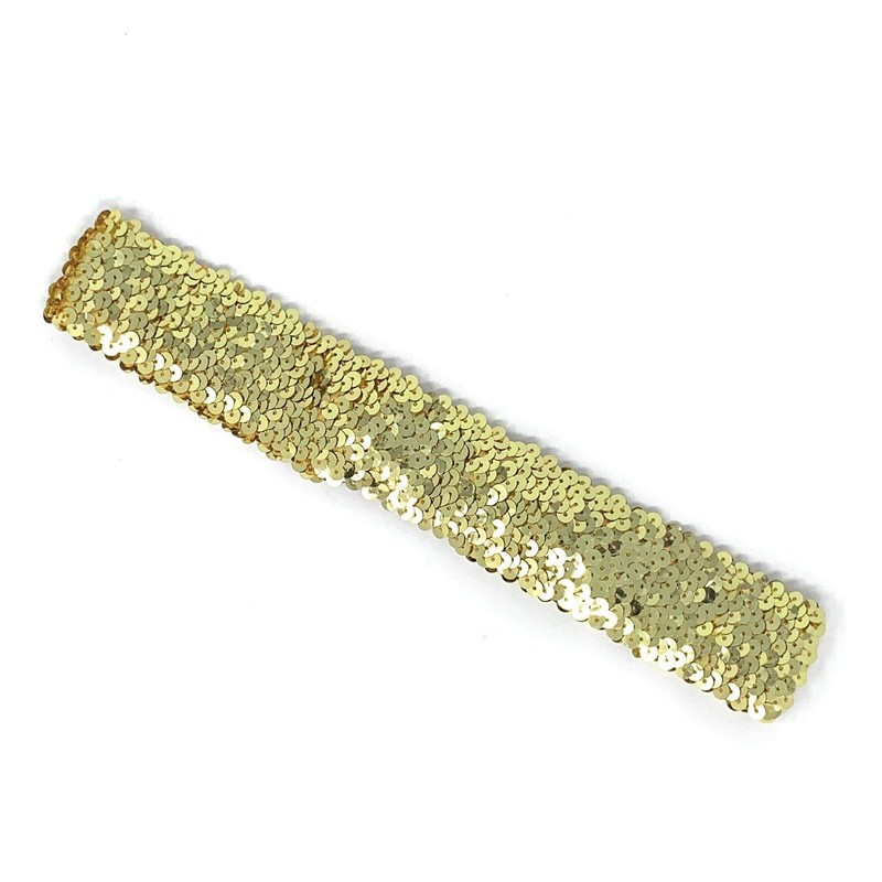 Cadoline Small Slim Sequin Belt Gold Belt Length/Width 62 x