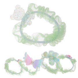 VICASKY 5pcs Cute Hair Scrunchies for Fun Hair Ties with Unique Styles Convenient Wrist Storage for Young