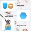 MAINOSHY 5 Pack Pencil Holder Cup, Plastic Pen Vase Pencil
