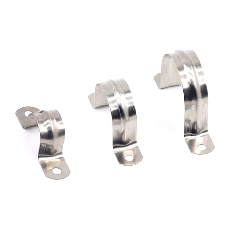 Bolatus 20 pieces 25 mm pipe clamp, stainless steel mounting