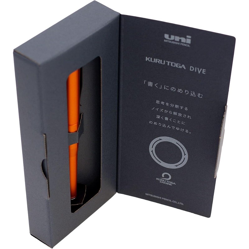 Mitsubishi Pencil Mechanical Pencil Kurutoga Dive 0.5mm Twilight Orange 301499000