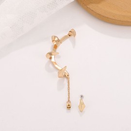 Wendalern Claw Earring Gold Dragon Claw Ear Clip Earring Punk Stud Earring Personality Earring Cuff Drop Earring Wrap Earring Jewellery for Women and Men