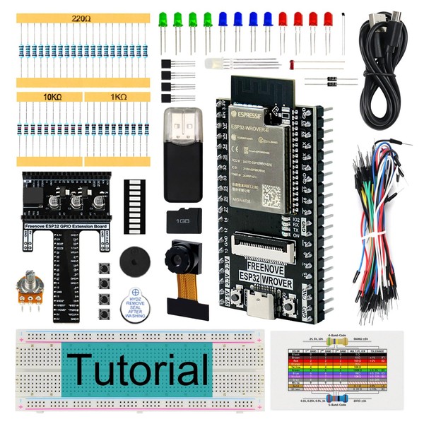 FREENOVE Basic Starter Kit for ESP32-WROVER (Included) (Compatible with Arduino