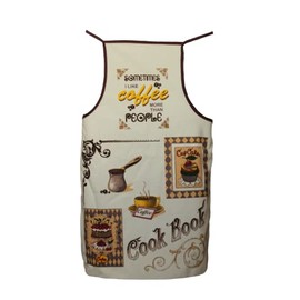 ACOUSMA Unisex Vintage Waterproof Apron Brown Chef Women Men Aprons for Home Kitchen, Restaurant, Coffee House