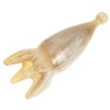 FOMIYES Natural Ox Horn Scalp Massage Comb Scalp Massager Brush