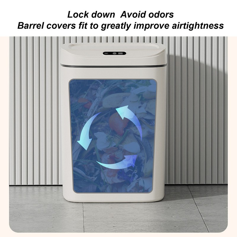 Automatic Touchless Trash Can Motion Sensor Intelligent Waste Bin for