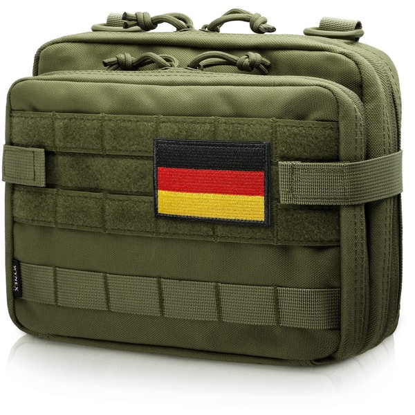 WYNEX Tactical Large Admin Pouch in Double Layer Design, Molle