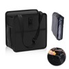DECUIOCC Foldable Car Trash Can, Black Hanging Automotive Garbage Can