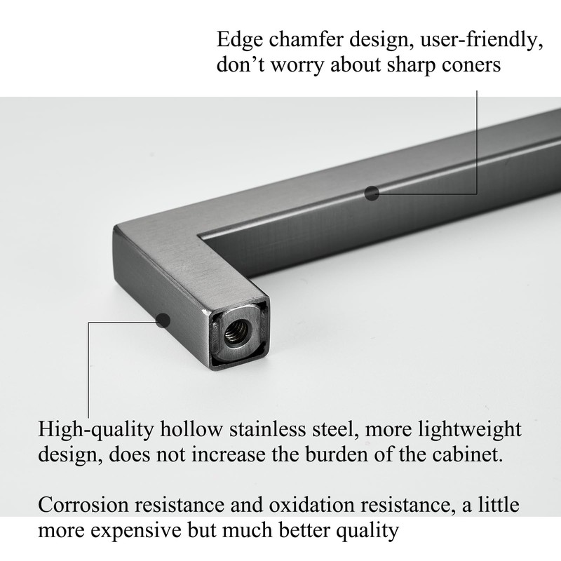 Aibeli 10 Pack Red Copper Cabinet Handles 6.3 inch Hole