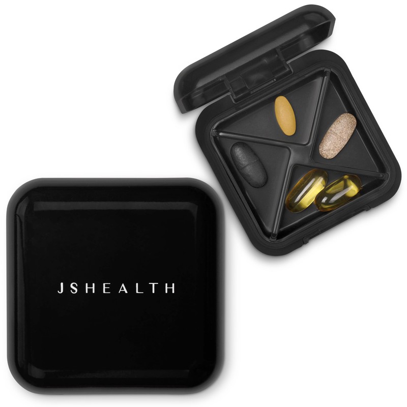 JSHealth Signature Pill Organiser - Pill Case for Daily Supplements