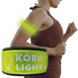 Kumamoto Koubou Running Light, LED, Illuminating, Nighttime Hemband, Armband, Waterproof, Walking, Jogging, Walking, Marathon, Bicycle, Reflector, Arm, Reflective Strip, Fluorescent, Reflective Band