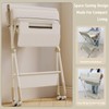 QMHHRJT Changing Table, Portable Baby Changing Table with Wheels, Upgraded