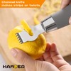 HAMOER Lemon Citrus Zester Tool Cheese Grater for kitchenaid-Multipurpose grooved