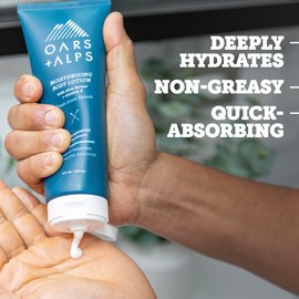 Oars + Alps Body Lotion, Moisturizing Body Lotion with Vitamin E, Shea Butter & Magnesium for All Skin Types, Hydrating, Soothing, Quick Absorbing, Non Greasy, Fresh Ocean Splash, 8oz