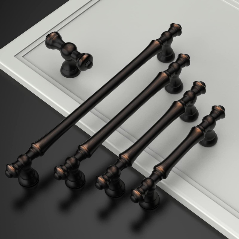 Amerdeco 10 Pack Oil Rubbed Bronze Cabinet Pulls 3 Inch(76mm)