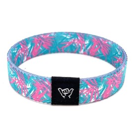 Hang Loose Bands - Coastal Surfer Beach Bracelet for Men, Women & Teens - Comfy Summer - Boho Reversible Wristband - Miami Breeze | Small: 6.5" (most common fitting size)