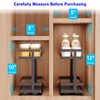 Mustorn 2 Pack Pull Out Spice Rack Organizer for Cabinet,