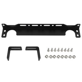 EVIL ENERGY Oil Cooler Mounting Bracket Kit Universal 340mm/13.4inch Aluminum Alloy Black(Fit for Japanese Radiator Oil Cooler)