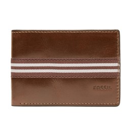 FOSSIL Jared Front Pocket Wallet Bifold Medium Brown, Medium Brown