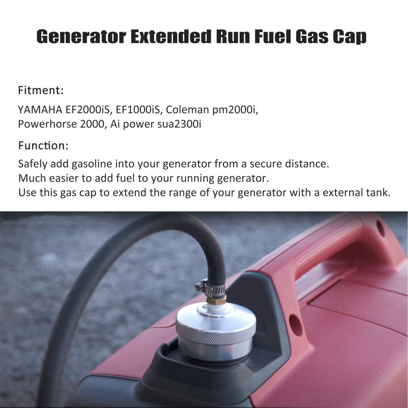Yoursme Generator Extended Run Fuel Cap Fit for Yamaha EF2000is,