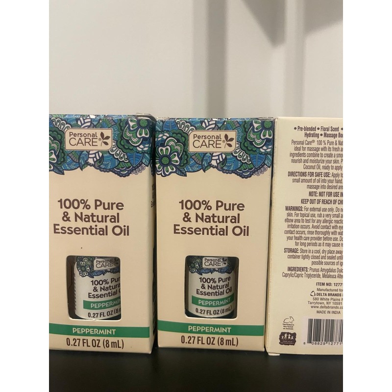 Personal Care Pure & Natural Essential Oil, Peppermint - 0.27