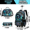 MYHSBYO Kids Rolling Backpack with Wheels for Elementary Preschool Students
