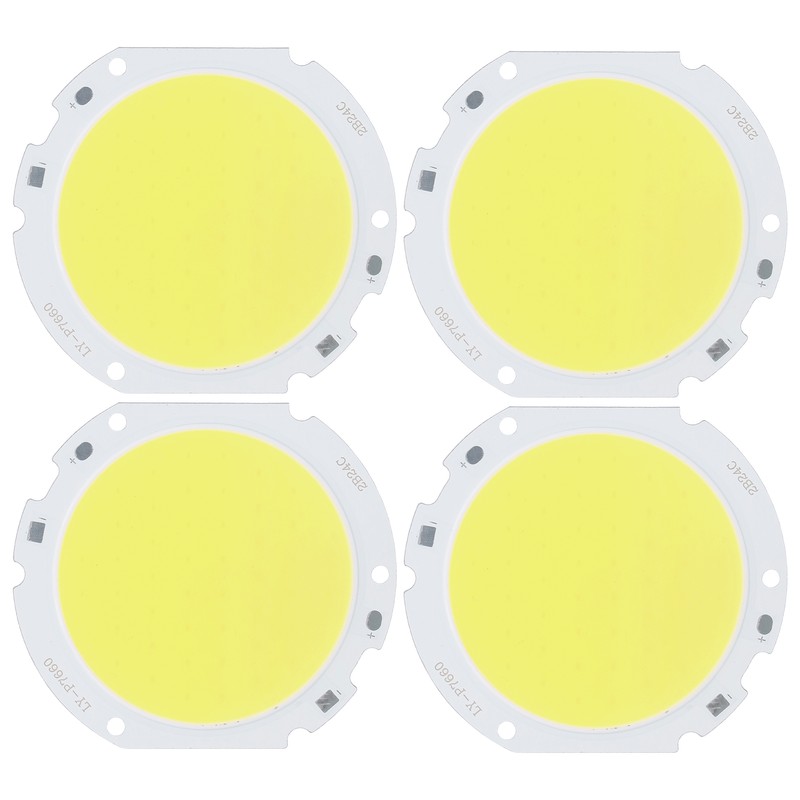 4PCS 75mm Round COB Lamp Bead High Power LED Chip