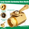 Therwen 4 Pack Garden Hose Shut off Valve Heavy Duty