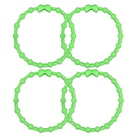 Green PRO Hair Ties: Easy Release Adjustable for Every Hair Type PACK OF 4