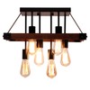 Farmhouse Semi Flush Mount Ceiling Light Fixture, Lights for Bedroom,