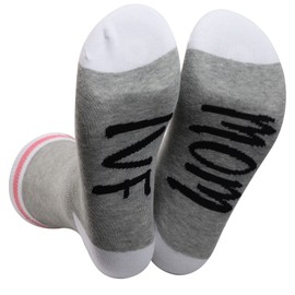 PWHAOO 1 Pair IVF Socks IVF Mom/Dad Socks Infertility Socks IVF IUI Gift Lucky Fertility Socks, Ivf Mom Sock, One Size