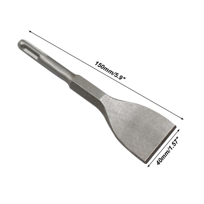 LDEXIN 2Pcs 1.57 Inch Wide Flat Chisel with SDS Plus