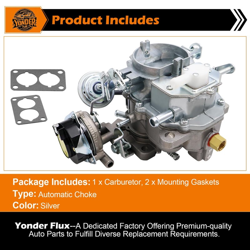Yonder Flux 2-Barrel Carburetor for Jeep 6 CYL 4.2L 258