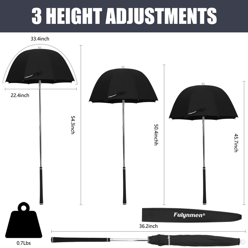 Fulynmen Golf Bag Umbrella for Club Protection - Rain Cover