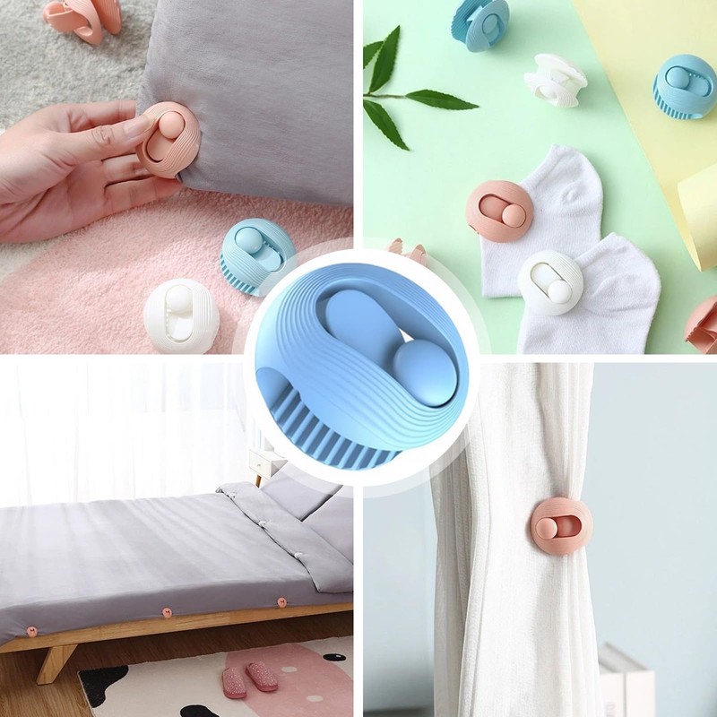 BLOOPIC 8 Piece Futon Anti-Slip Clip, Strong, Needleless Futon Fastener,