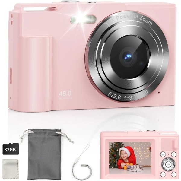 OEDIM FHD 1080P Kids Digital Point and Shoot Camera with