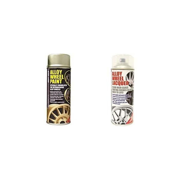 E-Tech DRIFT GOLD Alloy Wheel Paint + E-Tech CLEAR LACQUER