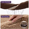 DEXI Bathroom Rugs 32x20, Soft Absorbent Bath Mat, Brown and