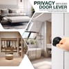 GOBEKOR 10 Pack Matte Black Privacy Door Levers Bedroom Door