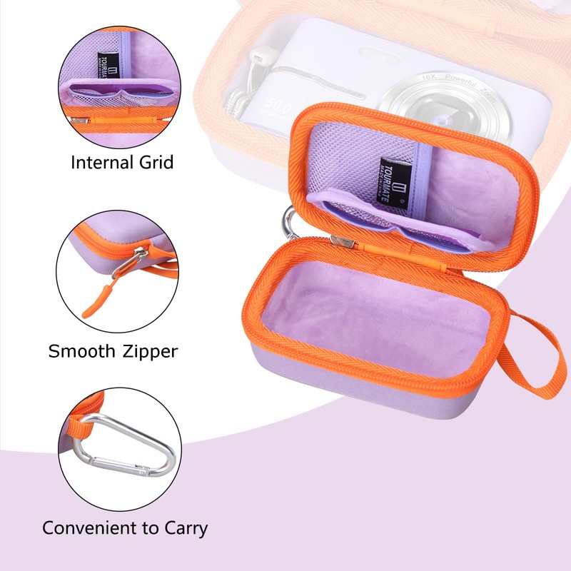 Tourmate Hard Storage Case for Digital Camera,Travel Case forKids Camera